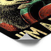 Poster Angry Ossum Driving Funny Quote First Of All I'm A (Coin)