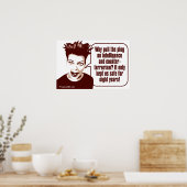 Poster Angry Woman : Pourquoi brancher l'intelligence ? (Cuisine)