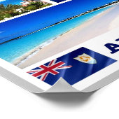 Poster Anguilla - Mosaïque - (Coin)