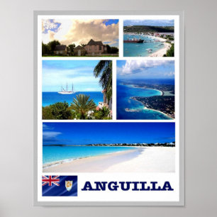 Poster Anguilla - Mosaïque -