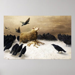 Poster Anguish par August Friedrich Albrecht Schenck