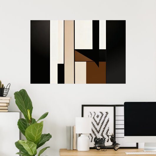 Poster Angular Harmony Matte (Bureau à domicile)