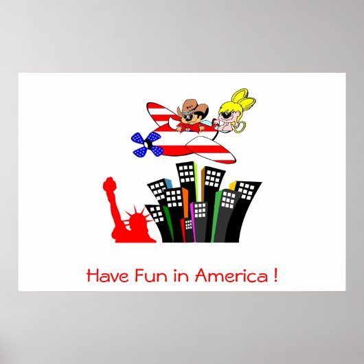 Poster Angy und Roy erobern Amerika (Devant)