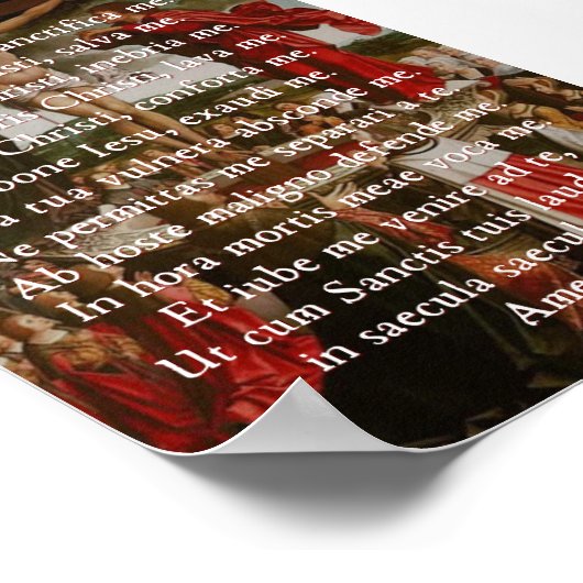 Poster Anima Christi Imprimer (Coin)