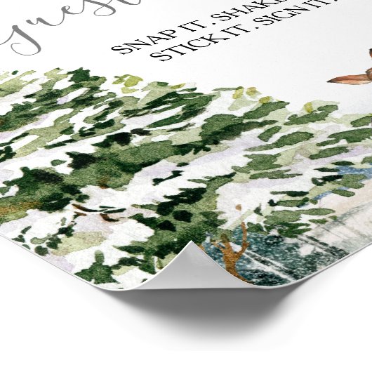 Poster Animal à feuillage persistant Winter Onederland Ph (Coin)