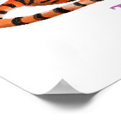Poster Animal ABC T est pour l'impression de tigre (Coin)