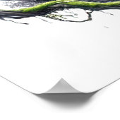 Poster animal amateur de loups cool (Coin)