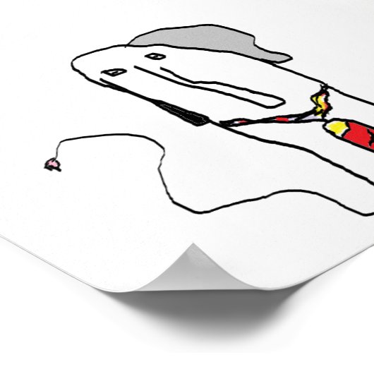 Poster Animal amusant Eléphant (Coin)