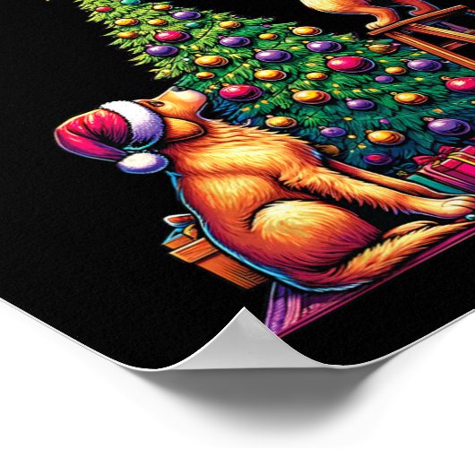 Poster Animal animal de compagnie Golden Retriever Chiens (Coin)