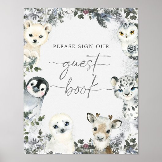 Poster Animal arctique Onederland premier anniversaire li (Devant)