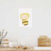 Poster Animal Babies bumble abeille imprimer (Cuisine)