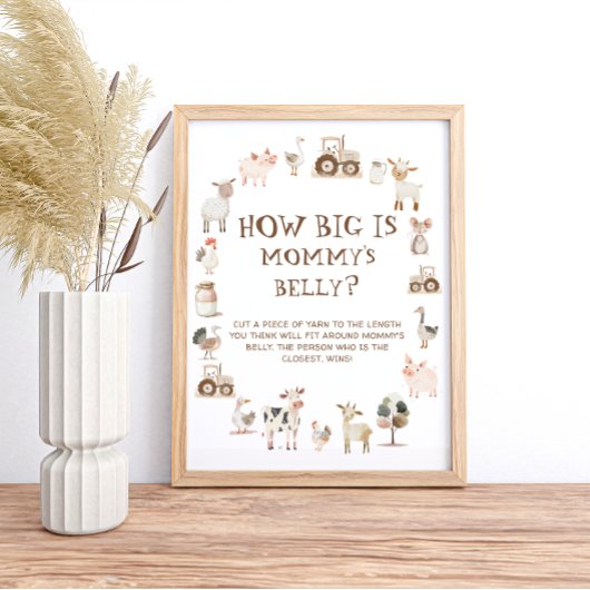 Poster Animal de ferme Barnyard Quelle taille est le vent