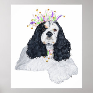 Poster Animal de fête American Cocker Spaniel
