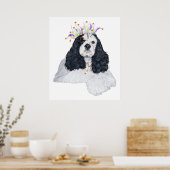 Poster Animal de fête American Cocker Spaniel (Cuisine)