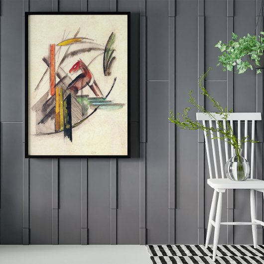 Poster Animal de Franz Marc, Art de l'expressionnisme Vin