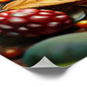Poster animal de la forêt d'Autunm (Coin)