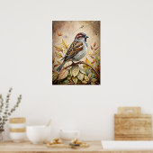 Poster animal de la forêt d'Autunm (Cuisine)