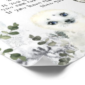 Poster Animal de l'Arctique Hiver Onederland Ne pas dire  (Coin)