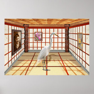 Poster Animal - L'Aigrette