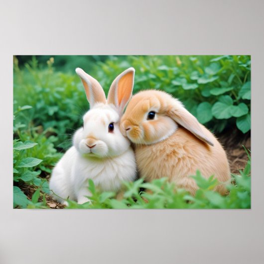 Poster Animal lapin Nature Faune Affection Soin (Devant)
