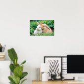 Poster Animal lapin Nature Faune Affection Soin (Bureau à domicile)