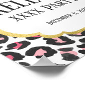 Poster Animal, léopard rose, guépard signe de bienvenue (Coin)