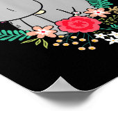 Poster Animal Lover Butterfly Valentines Day Gift Flowers (Coin)