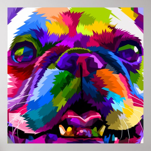 Poster Animal pop-art (Devant)