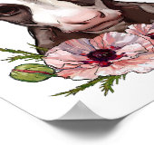 Poster animal Rose de veau bébé | Impression mural (Coin)