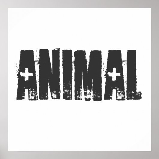 Poster Animal - Salle de gym Fitness (Devant)