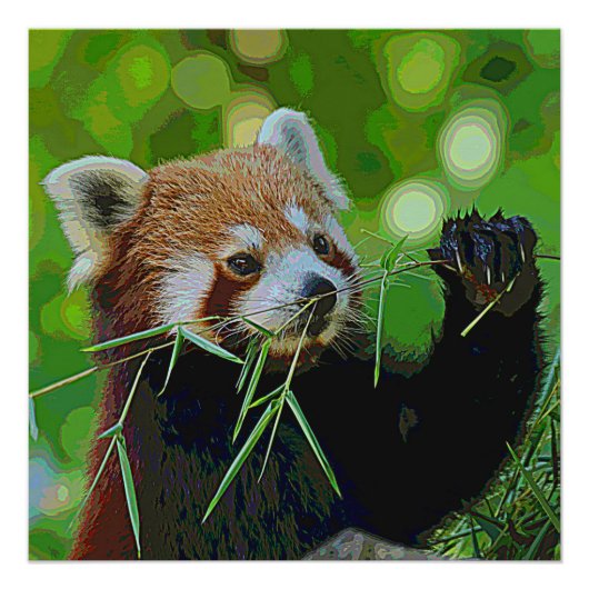 Poster AnimalPaint_RedPanda_20171201_by_JAMColors (Devant)