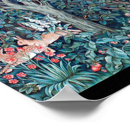 Poster Animals dans The Forest, William Morris (Coin)