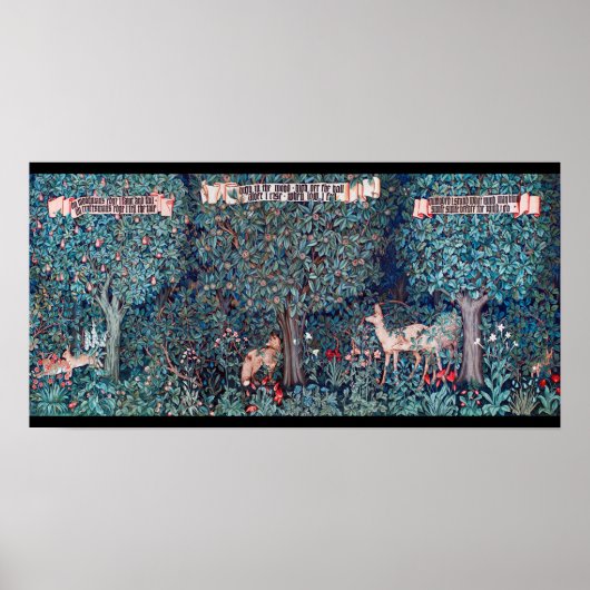 Poster Animals dans The Forest, William Morris (Devant)