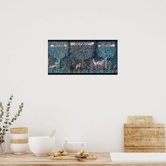 Poster Animals dans The Forest, William Morris (Cuisine)