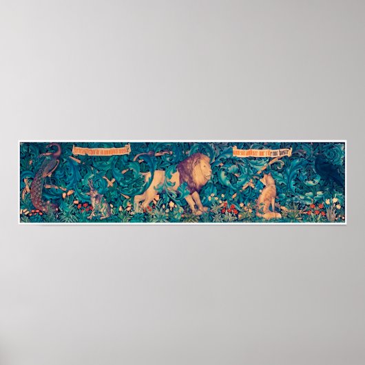 Poster Animals dans The Forest, William Morris (Devant)