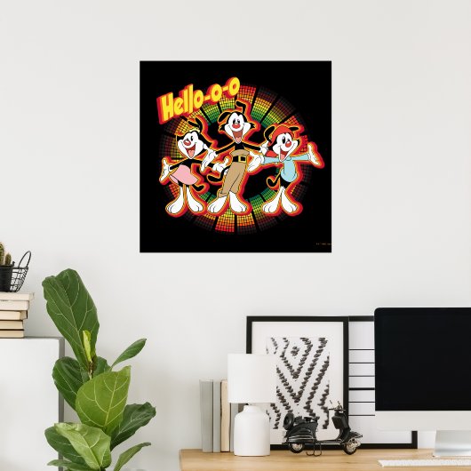 Poster Animaniacs | Hello-o Retro Equalizer Graphic (Bureau à domicile)