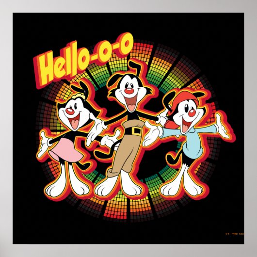 Poster Animaniacs | Hello-o Retro Equalizer Graphic (Devant)