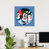 Poster Animaniacs | Warner Siblings Circle Graphic (Bureau à domicile)