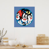 Poster Animaniacs | Warner Siblings Circle Graphic (Cuisine)