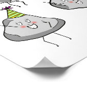 Poster animateurs de fête, fête, thème amusant (Coin)