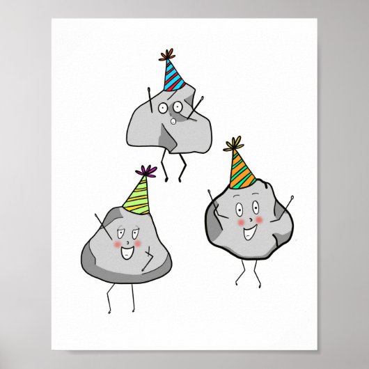 Poster animateurs de fête, fête, thème amusant (Devant)