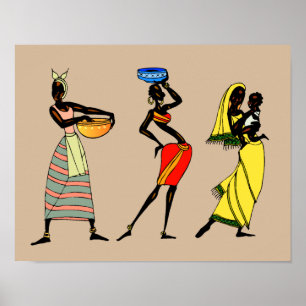 Poster Animation féminine au Kenya