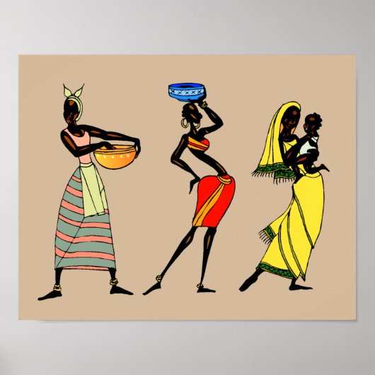 Poster Animation féminine au Kenya (Devant)