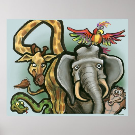 Poster Animaux (Devant)