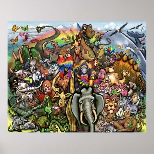 Poster Animaux (Devant)