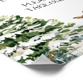 Poster Animaux à feuillage persistant Hiver Onederland An (Coin)