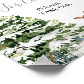 Poster Animaux à feuillage persistant Hiver Pays de l'Oue (Coin)