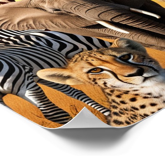 Poster Animaux africains (Coin)