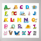 Poster Animaux-Alphabet (Devant)
