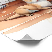 Poster Animaux amusants dans le bain (Coin)